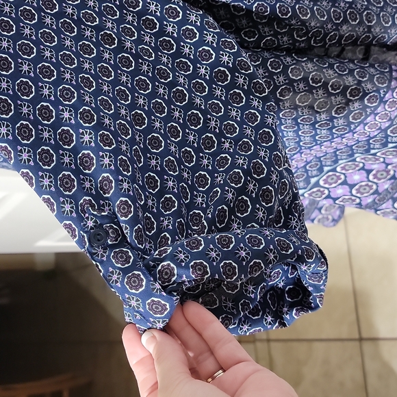 Justify Multicolored Print Top/Tunic Women's Size 3X - Picture 8 of 9